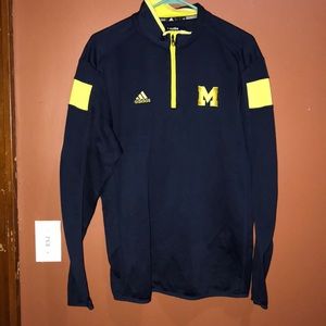Adidas Michigan quarter zip up